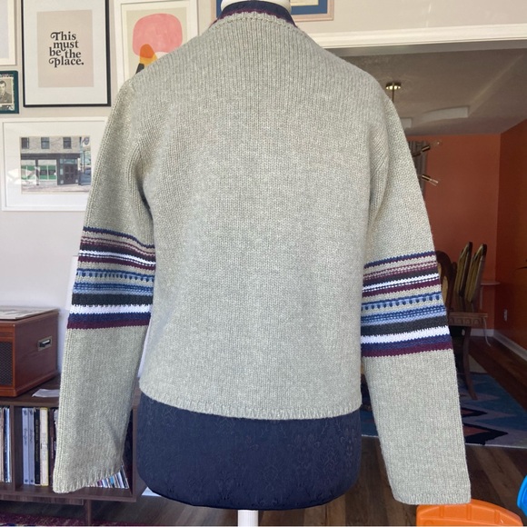 Nordstrom Long Sleeve Lambswool 90s Style Fall Button Up Cardigan Women’s Small - Picture 2 of 11